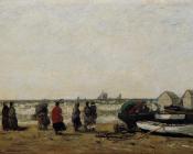 尤金布丹 - Women on the Beach, Rough Seas